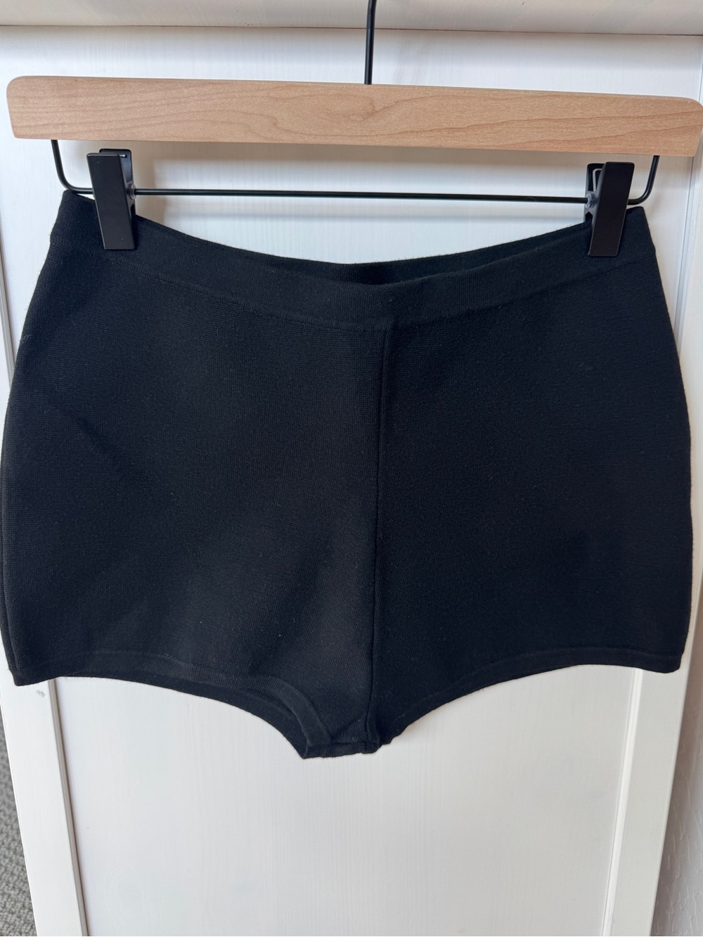 J. Crew Black Stretch High-Waist Micro Shorts